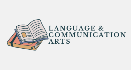 Open books and Title of Department "Language & Communication Arts"