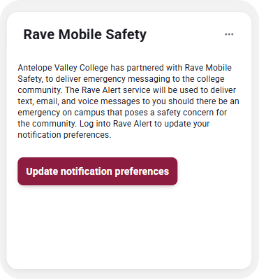 Rave Mobile Safety Widget