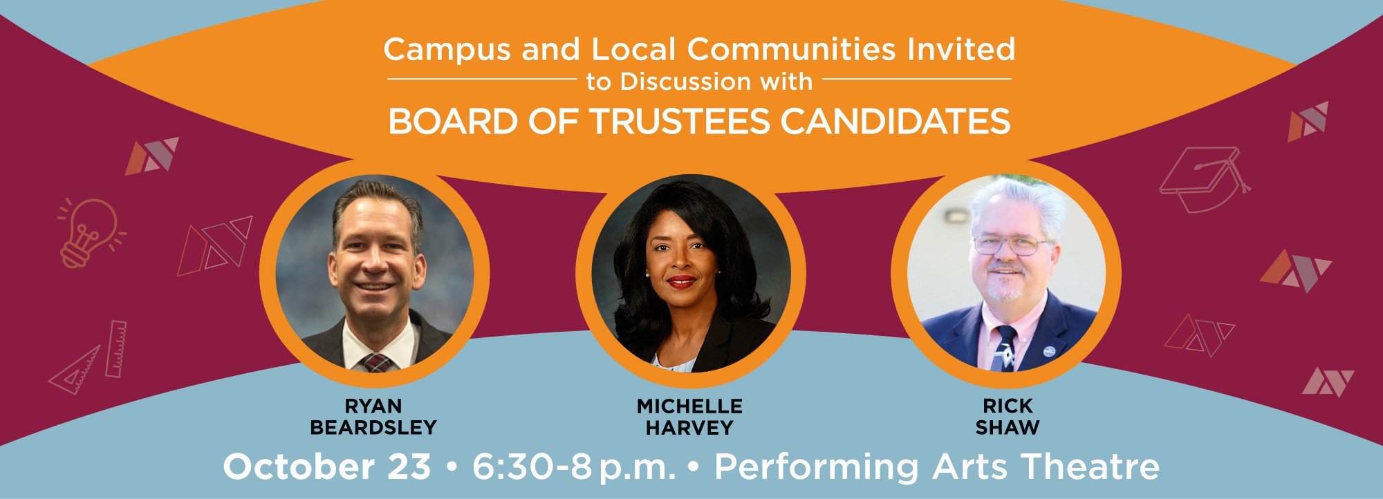 Campus and Local Communities Invited to Discussion with Board of Trustees Candidates 