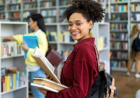 Student with Books