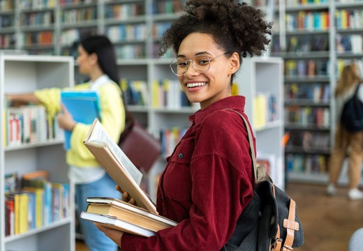 Student with Books