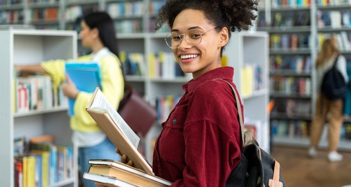 Student with Books